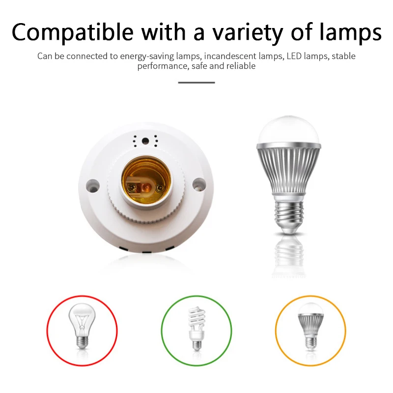 E27 звуковой датчик, держатель лампы, 220 В, для лестницы
E27 звуковой датчик, держатель лампы, 220 В, для лестницы