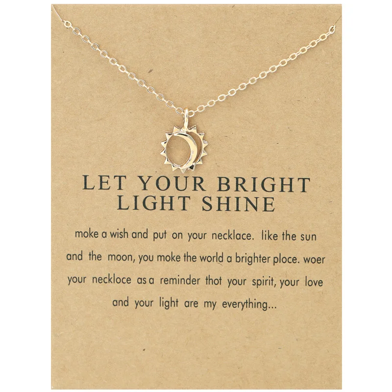 Fashion Sun Moon Pendant Necklace for Women Couple Gold Color Chain Choker Srown Sheep Statement Party Wedding Card Jewelry Gift
Fashion Sun Moon Pendant Necklace for Women Couple Gold Color Chain Choker Srown Sheep Statement Party Wedding Card Jewelry Gift