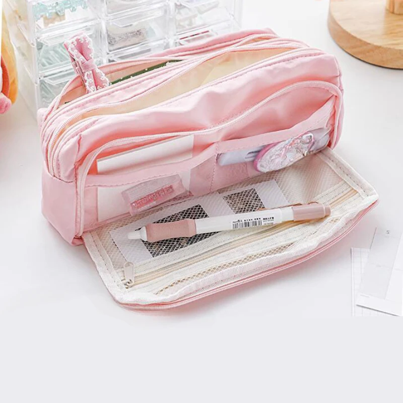 Large Capacity Pencil Bag Aesthetic Cute Stationery Bag Kids Zipper Pencil Pouch Student Pen Case Student School Supplies
Large Capacity Pencil Bag Aesthetic Cute Stationery Bag Kids Zipper Pencil Pouch Student Pen Case Student School Supplies