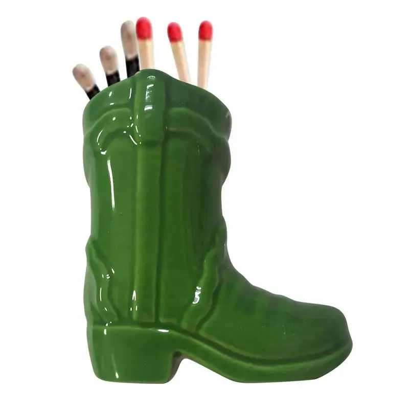 Handmade Match Holder Cowboy Boot Shape Ceramic Match Box Cute Home Decoration Match Jar For Candle Fireplace Kitchen Decor
Handmade Match Holder Cowboy Boot Shape Ceramic Match Box Cute Home Decoration Match Jar For Candle Fireplace Kitchen Decor