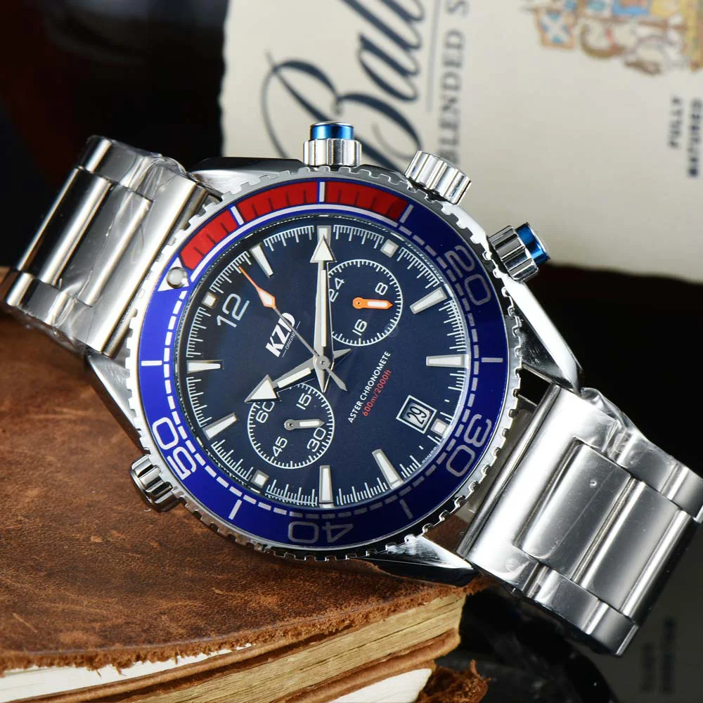 

Оригинальные модные брендовые Мужские кварцевые часы на ремешке из нержавеющей стали с автоматической датой, водонепроницаемые светящиеся часы, часы класса AAA, лучший подарок