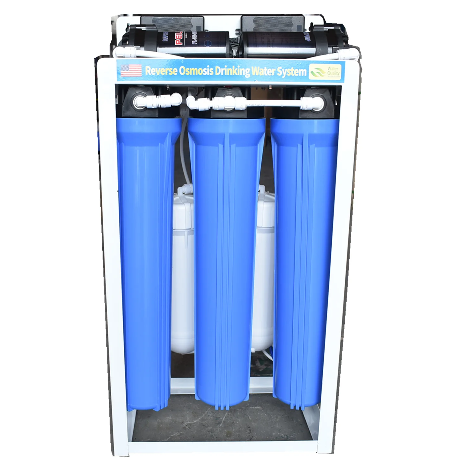 Blue Commercial Drinking Water Filter Purification System 800GPD RO Water Purifier With 11G Water Tank
Blue Commercial Drinking Water Filter Purification System 800GPD RO Water Purifier With 11G Water Tank