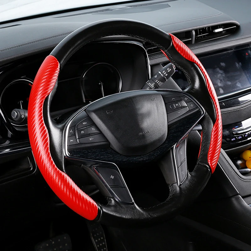 2PCS Carbon Fiber Look Universal Car Steering Wheel Booster Cover Non-Slip Auto Interior Decoration Accessories for Auto Deco
2PCS Carbon Fiber Look Universal Car Steering Wheel Booster Cover Non-Slip Auto Interior Decoration Accessories for Auto Deco