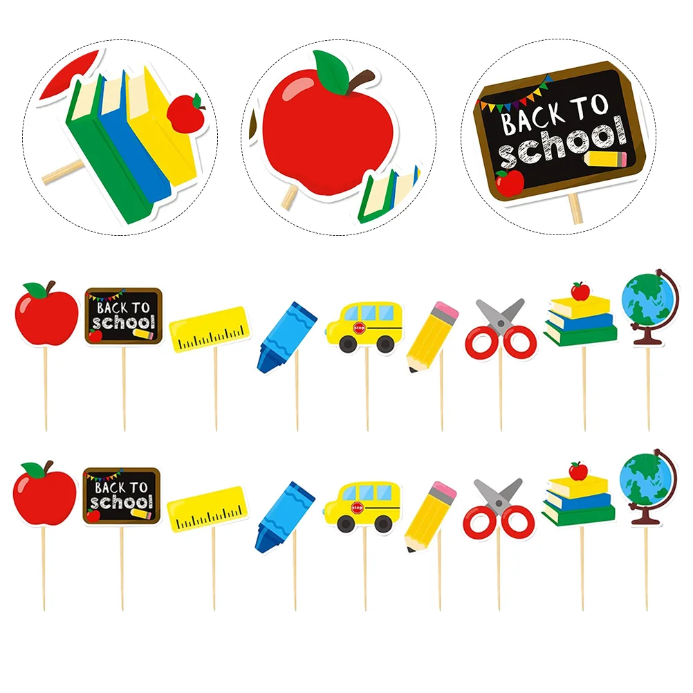 Schoolto Party Teacher Accessories Decoration Welcome Sticks Cocktail Toppers Graduation Cupcake Stick Appetizer Topper Dessert
Schoolto Party Teacher Accessories Decoration Welcome Sticks Cocktail Toppers Graduation Cupcake Stick Appetizer Topper Dessert