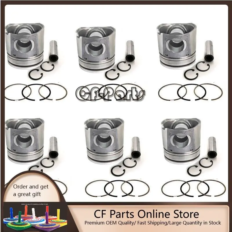 New 6 Sets STD Piston Kit With Ring 3928673 Fit For Cummins 6BTA 5.9 Engine 102MM
New 6 Sets STD Piston Kit With Ring 3928673 Fit For Cummins 6BTA 5.9 Engine 102MM