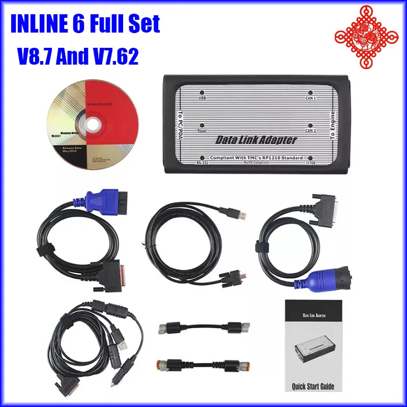 INLINE 6 Data Link Adapter Insite 7.6.2 And Scanners V8.7 For Cable Truck Profession Diagnostic Tools in CAN Flasher Remapper
INLINE 6 Data Link Adapter Insite 7.6.2 And Scanners V8.7 For Cable Truck Profession Diagnostic Tools in CAN Flasher Remapper
