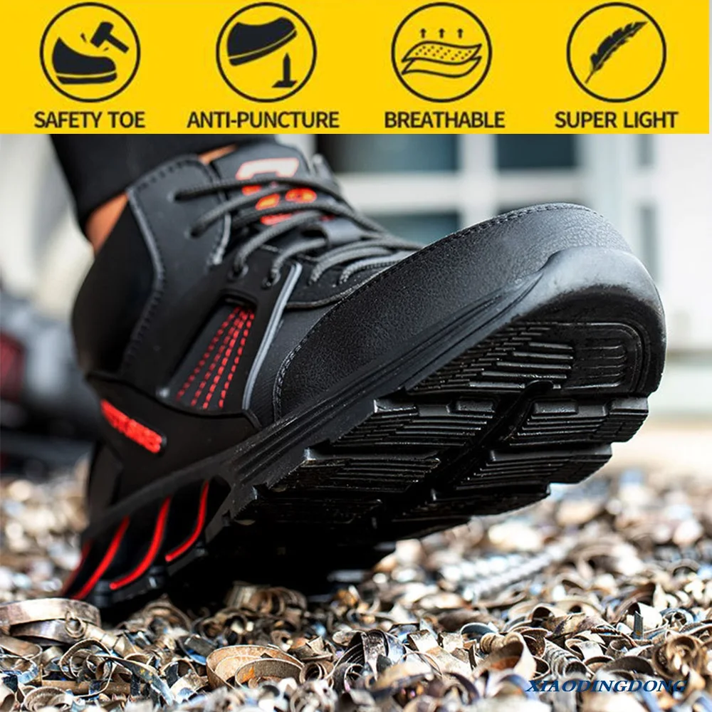 Steel Toed Anti Smashing Anti Stab and Penetrating Safety Shoes Breathable Deodorant Non-slip Welding Work Shoes for Mens
Steel Toed Anti Smashing Anti Stab and Penetrating Safety Shoes Breathable Deodorant Non-slip Welding Work Shoes for Mens