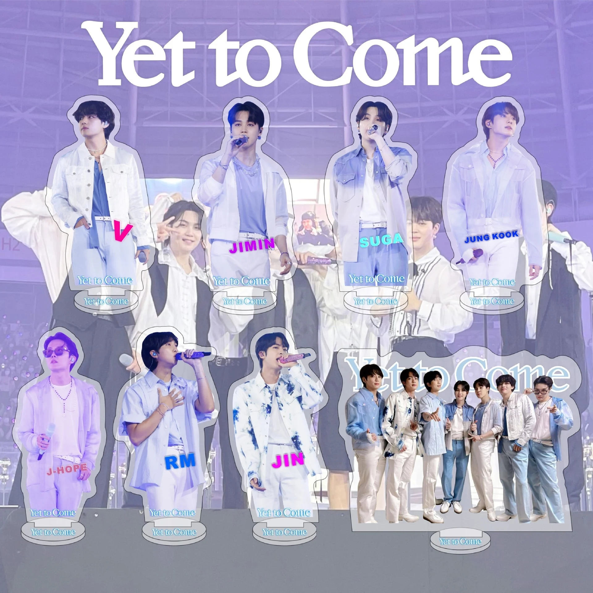 KPOP bangtan boys New Album Yet To Come Acrylic Action Figure Stand Model Stand Table Decoration Stand Fan Gifts JIMIN JIN RM JK
KPOP bangtan boys New Album Yet To Come Acrylic Action Figure Stand Model Stand Table Decoration Stand Fan Gifts JIMIN JIN RM JK