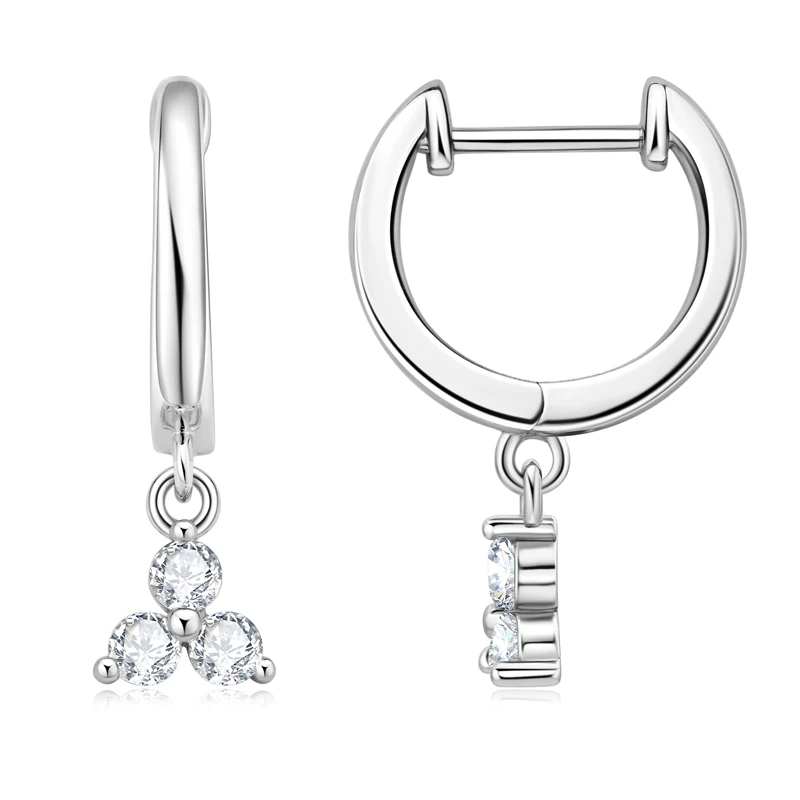 IOGOU Hoop Drop Earrings Moissanite Real D VVS1 2.5mm Diamond Earrings for Women 925 Sterling Silver Engagement Fine Jewelry
IOGOU Hoop Drop Earrings Moissanite Real D VVS1 2.5mm Diamond Earrings for Women 925 Sterling Silver Engagement Fine Jewelry