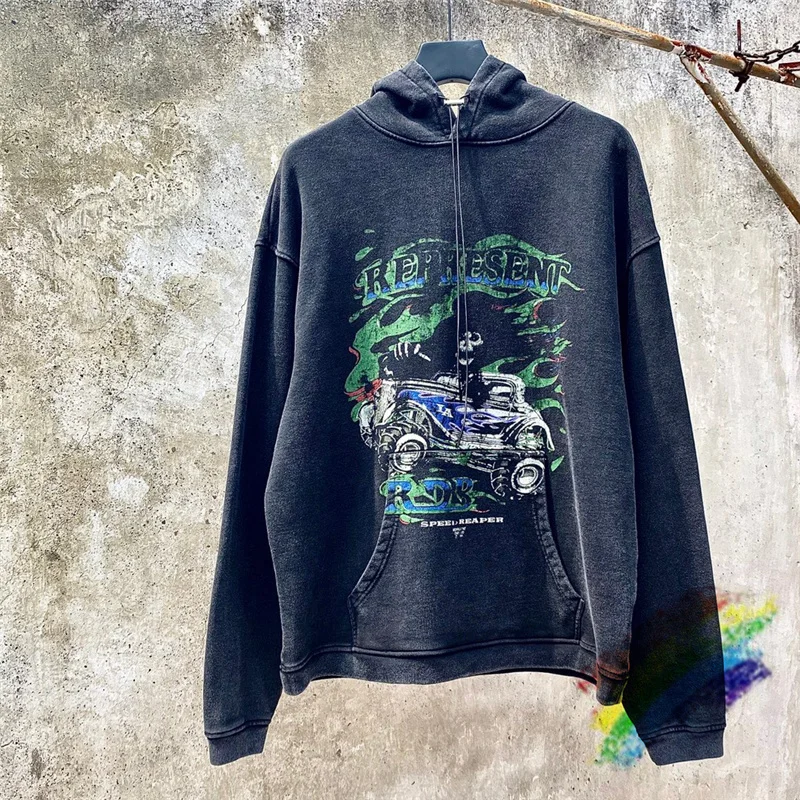 Vintage REPRESENT Hoodie Men Women 1:1 Best Quality Heavy Fabric REPRESENT Pullovers Skeleton Car Graphic Nice Wash Sweatshirts
Vintage REPRESENT Hoodie Men Women 1:1 Best Quality Heavy Fabric REPRESENT Pullovers Skeleton Car Graphic Nice Wash Sweatshirts