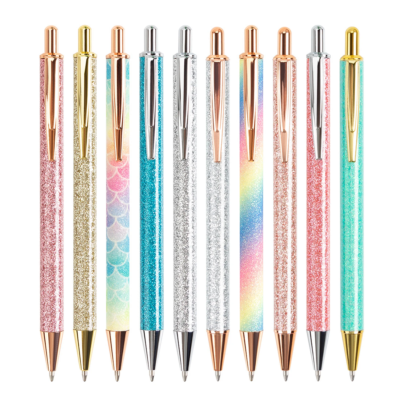 10pcs Medium Point Retractable Ballpoint Pen Luxury Smooth Writing Gifts Metal Office Supplies Random Color Cute Black Ink
10pcs Medium Point Retractable Ballpoint Pen Luxury Smooth Writing Gifts Metal Office Supplies Random Color Cute Black Ink