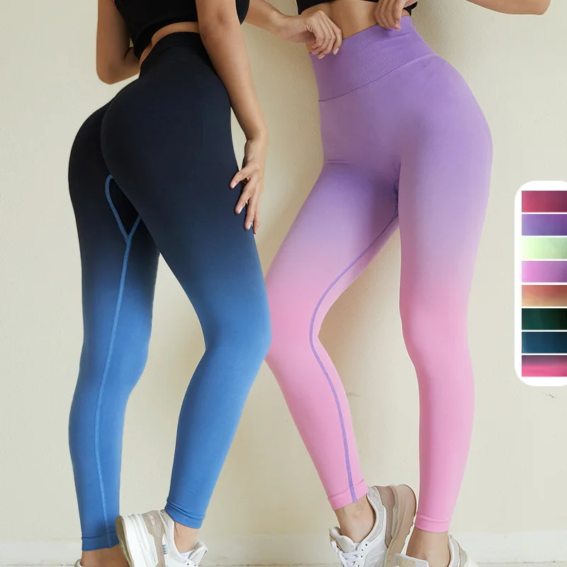 Sexy Gradient Leggings Women Push Up High Stretch Seamless Leggings High Waist Fitness Workout Jeggings Skinny Female
Sexy Gradient Leggings Women Push Up High Stretch Seamless Leggings High Waist Fitness Workout Jeggings Skinny Female
