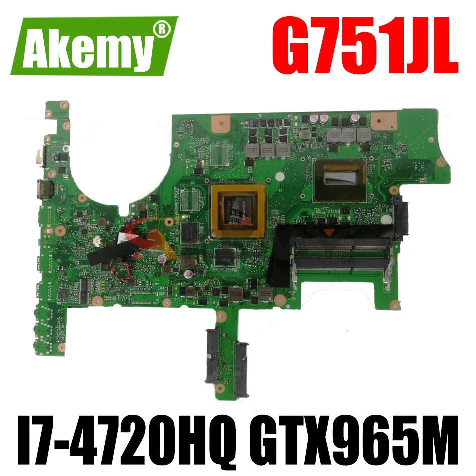 Материнская плата AKEMY G751JL для ноутбука ASUS ROG G751JL G751JT, оригинальная материнская плата стандарта GTX965M
Материнская плата AKEMY G751JL для ноутбука ASUS ROG G751JL G751JT, оригинальная материнская плата стандарта GTX965M