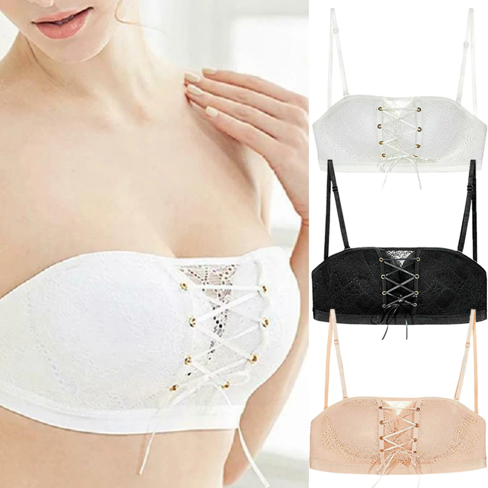 Lady Sexy Strapless Padded Lace Bra Push Up Breathable Soft Bralette Tube Top Brassiere Wedding Bride Short Skin Care Intimate
Lady Sexy Strapless Padded Lace Bra Push Up Breathable Soft Bralette Tube Top Brassiere Wedding Bride Short Skin Care Intimate