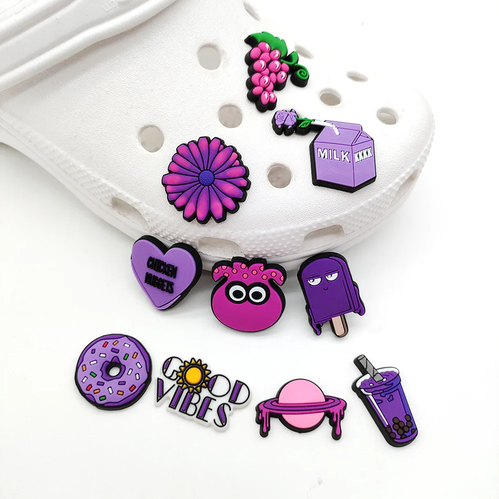 New 1pcs Croc Jibz Purple Style Cute Cartoon PVC Shoe Charms Decoration Buckle Kids Girls Gifts Jibz
New 1pcs Croc Jibz Purple Style Cute Cartoon PVC Shoe Charms Decoration Buckle Kids Girls Gifts Jibz