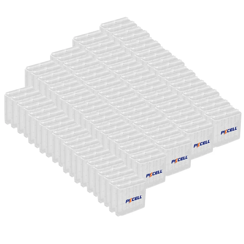 200PC PKCELL Hard Plastic Battery Storage Boxes Case AA AAA Battery Holder Container Box With Clips For 4 x AA/AAA Batteries
200PC PKCELL Hard Plastic Battery Storage Boxes Case AA AAA Battery Holder Container Box With Clips For 4 x AA/AAA Batteries