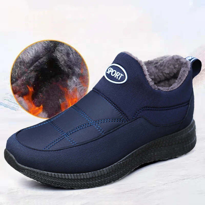 Shoes For Men Waterproof Winter Snow Boots Men's Sneakers Lightweight Men's Work Shoes Plus Size Slip On Ankle Boots Footwear 
Shoes For Men Waterproof Winter Snow Boots Men's Sneakers Lightweight Men's Work Shoes Plus Size Slip On Ankle Boots Footwear