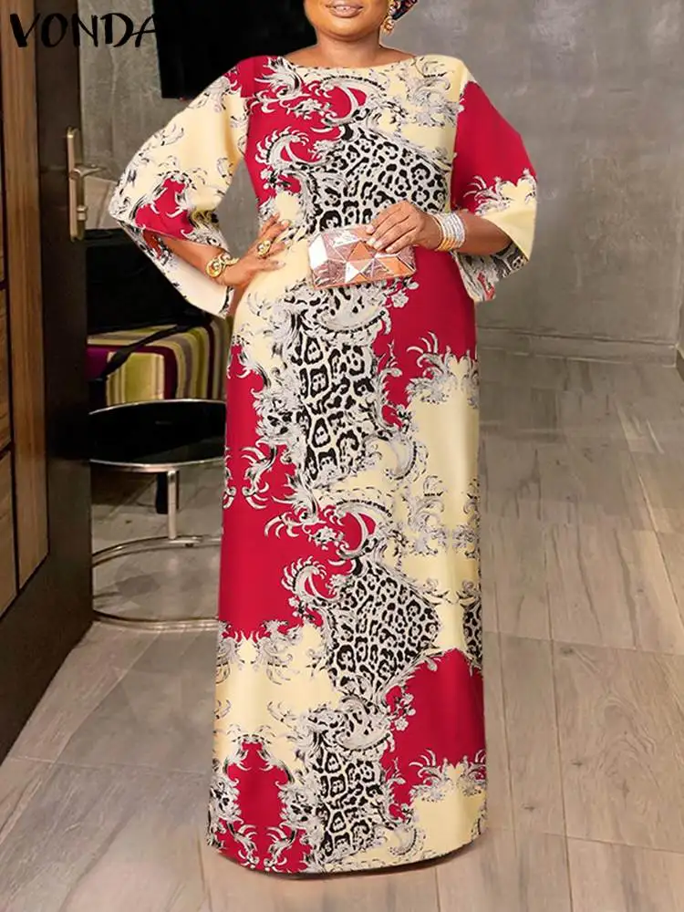 VONDA Summer Women Long Dress 2022 Fashion 3/4 Sleeve Bohemian Pleated Vintage Printed Holiday Party Maxi Dresses Casual Robe
VONDA Summer Women Long Dress 2022 Fashion 3/4 Sleeve Bohemian Pleated Vintage Printed Holiday Party Maxi Dresses Casual Robe