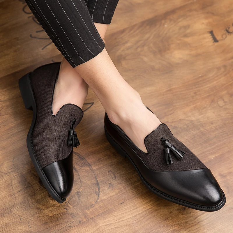 High Quality Men Fashion Soft Moccasins Loafers Leather Shoes Tassel Business 's Casual s Flats Driving 48
High Quality Men Fashion Soft Moccasins Loafers Leather Shoes Tassel Business 's Casual s Flats Driving 48