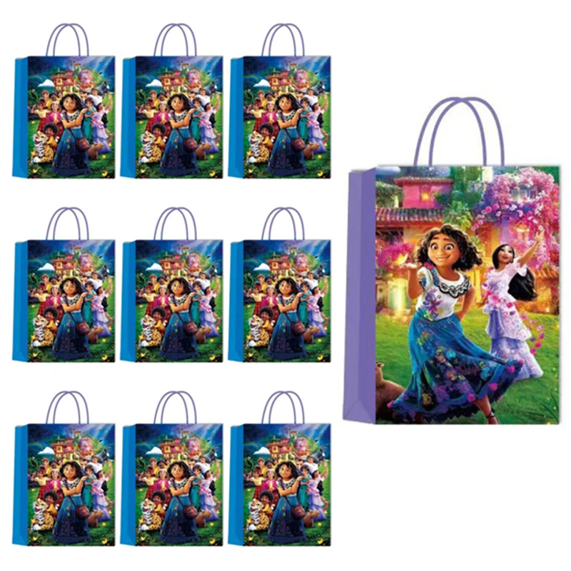 6pcs Disney Encanto Mirabe Paper Gift Bag Festival Bag With Handles Baby Shower Candy Bags Kids Girls Birthday Party Supplies
6pcs Disney Encanto Mirabe Paper Gift Bag Festival Bag With Handles Baby Shower Candy Bags Kids Girls Birthday Party Supplies