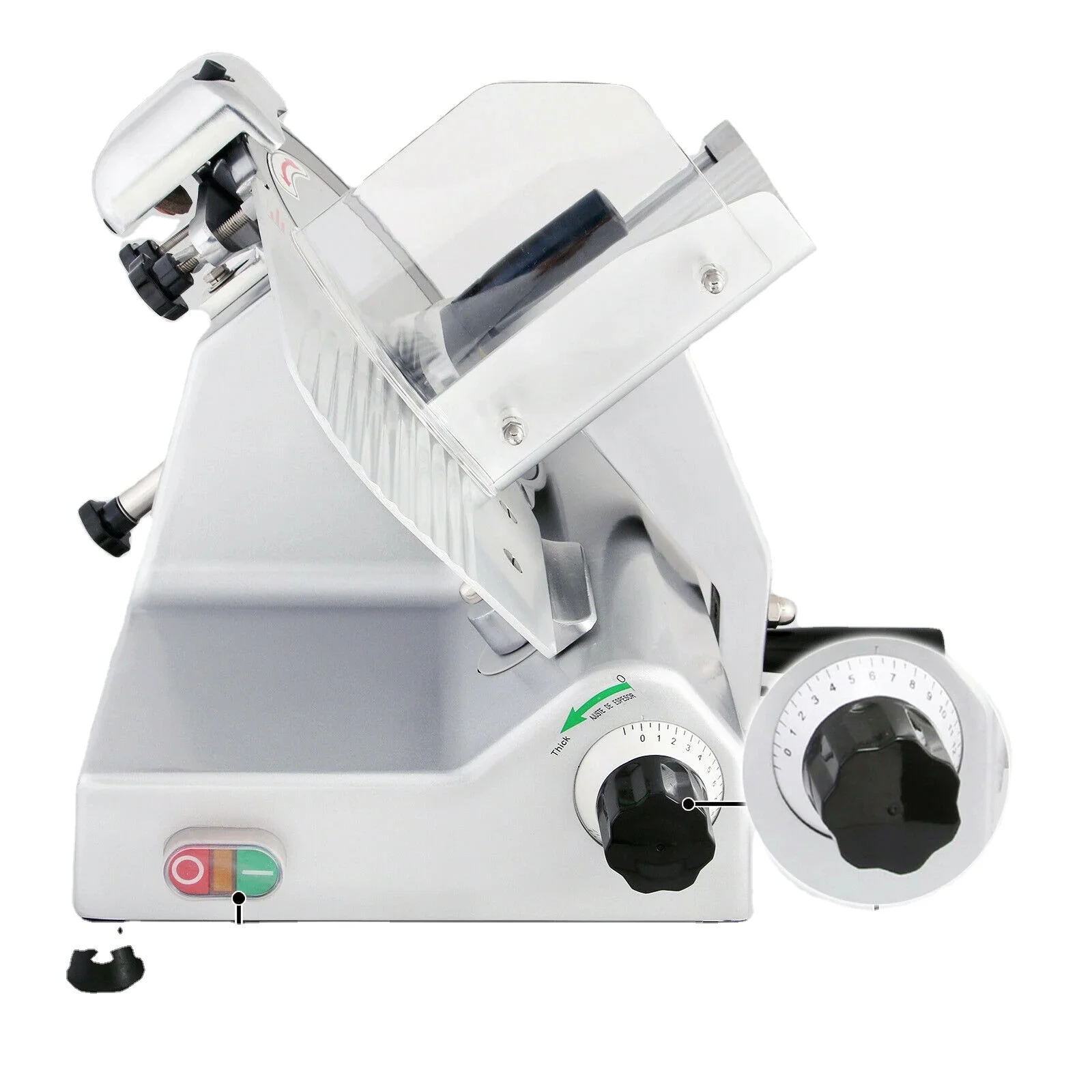 Blade Electric Food Slicer Cutter Grinder Meat Slicer Machine for Commercial Deli Meat Cheese Beef Mutton Turkey
Blade Electric Food Slicer Cutter Grinder Meat Slicer Machine for Commercial Deli Meat Cheese Beef Mutton Turkey
