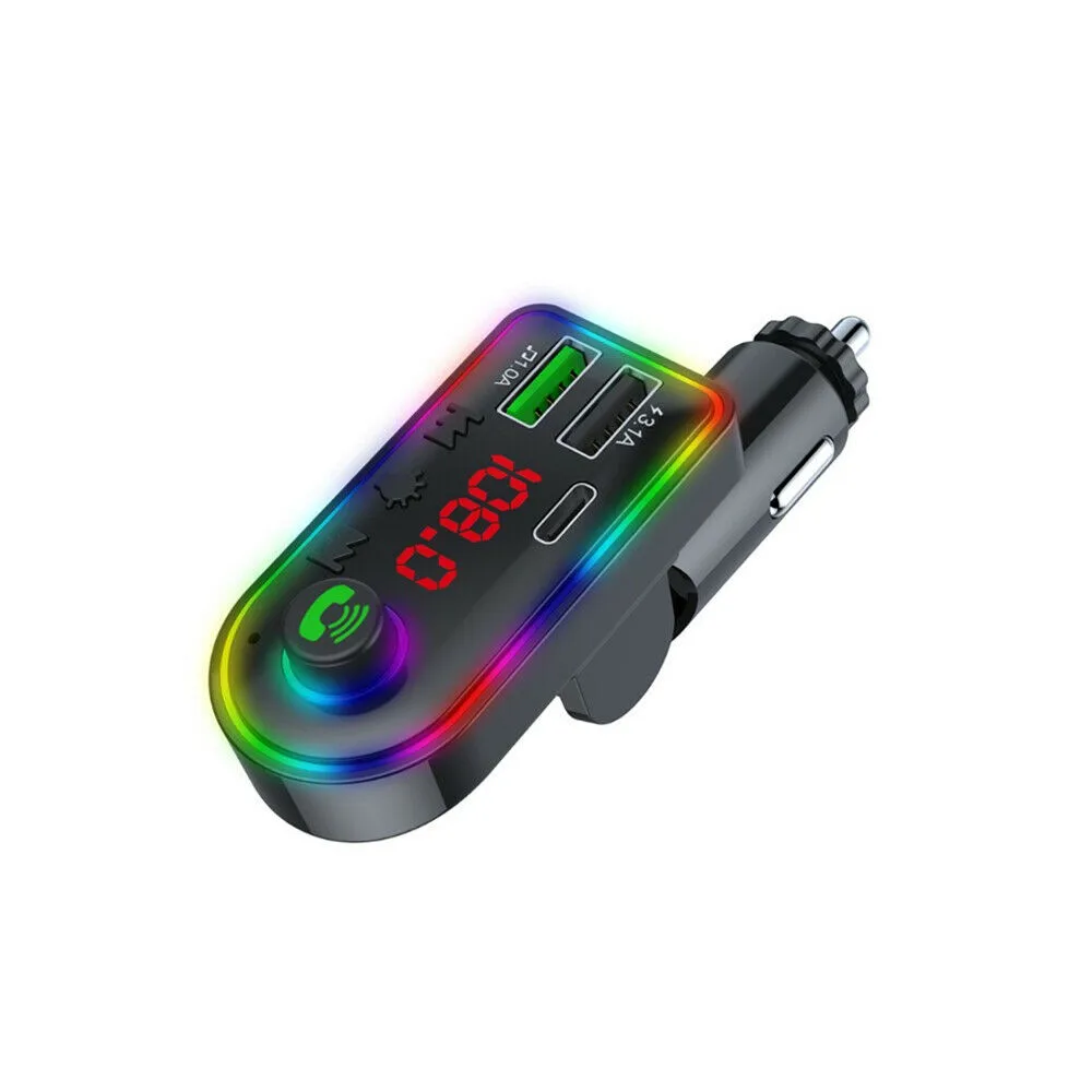 5,0 FM Bluetooth 5 в 7 цветов автомобильное зарядное устройство с двойным USB EDR светодиодный передатчик Type-C
5,0 FM Bluetooth 5 в 7 цветов автомобильное зарядное устройство с двойным USB EDR светодиодный передатчик Type-C
