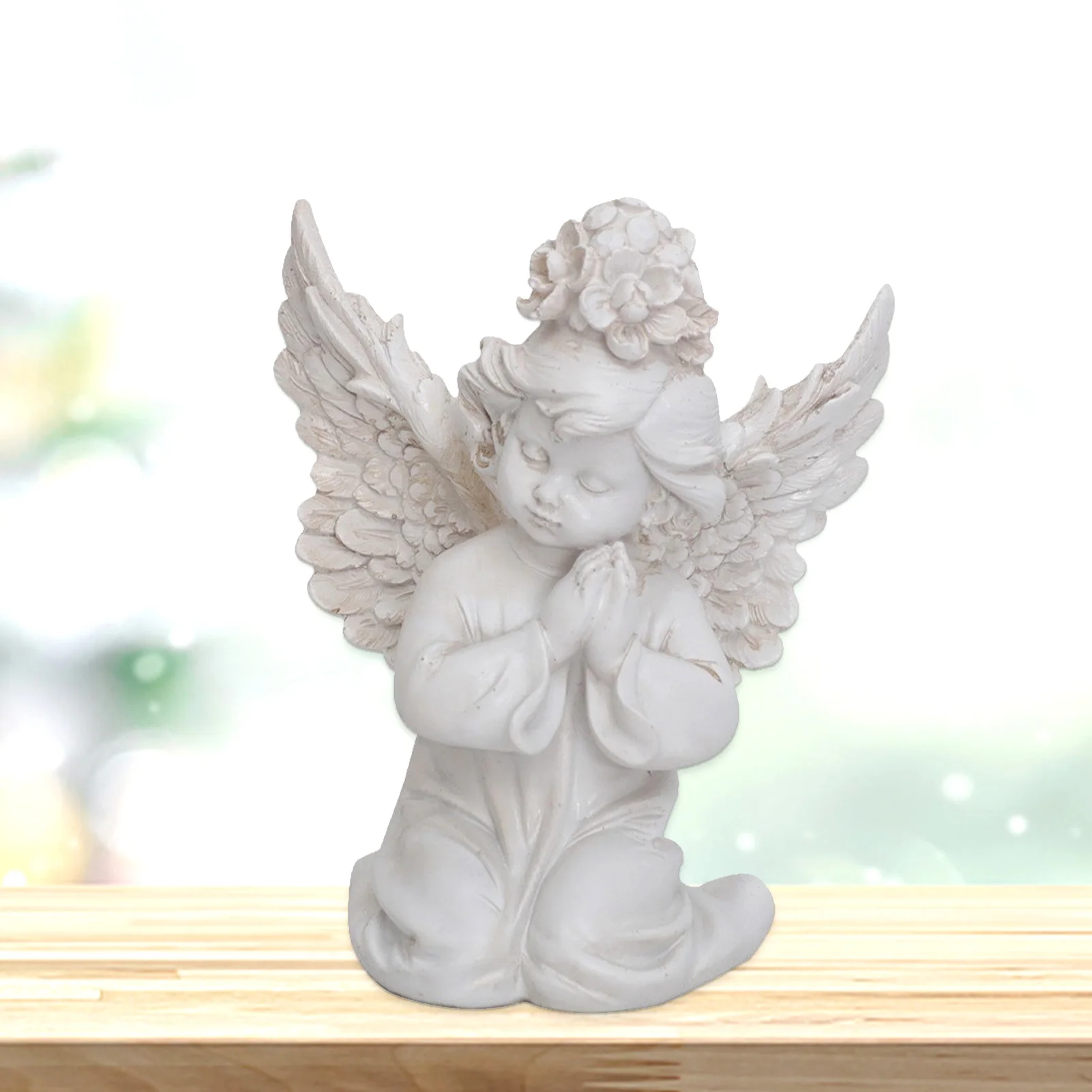 Garden Angels Outdoor Statue White Cherub Angel Figurine Ornament Lovely Wings Angel Desk Resin Sculpture Decorative Church
Garden Angels Outdoor Statue White Cherub Angel Figurine Ornament Lovely Wings Angel Desk Resin Sculpture Decorative Church