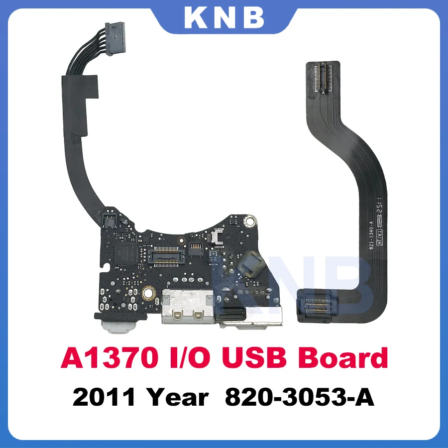 

Original I/O USB Audio Board Cable 821-1340-A For Macbook Air 11" A1370 Power DC-IN Jack 820-3053-A 2011 EMC 2471