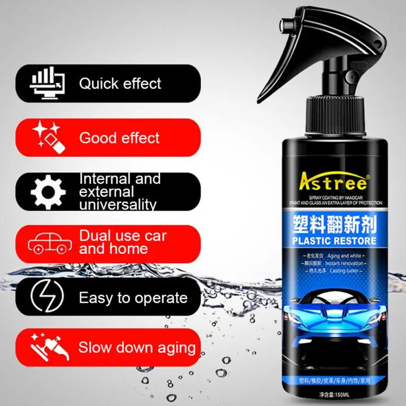 New Car Plastic Restorer Back To Black Gloss Car Cleaning Products Auto Polish And Repair Coating Renovator For Cars Auto
New Car Plastic Restorer Back To Black Gloss Car Cleaning Products Auto Polish And Repair Coating Renovator For Cars Auto