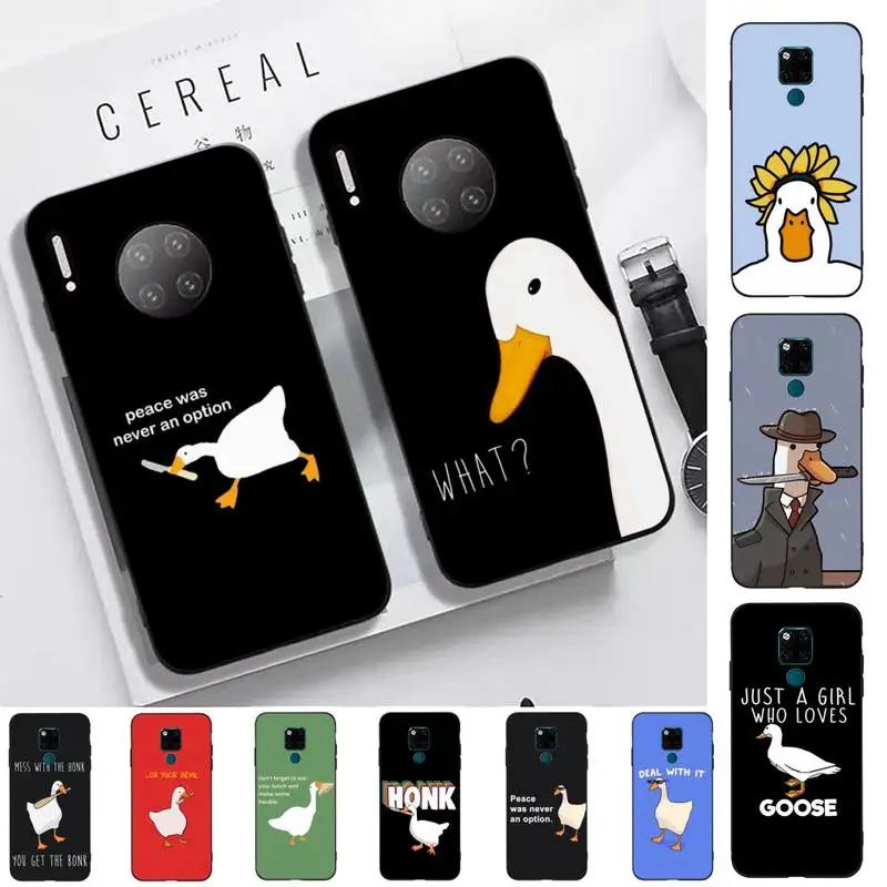 Cartoon Cute Goose Phone Case for Huawei Mate 20 10 9 40 30 lite pro X Nova 2 3i 7se 
Cartoon Cute Goose Phone Case for Huawei Mate 20 10 9 40 30 lite pro X Nova 2 3i 7se