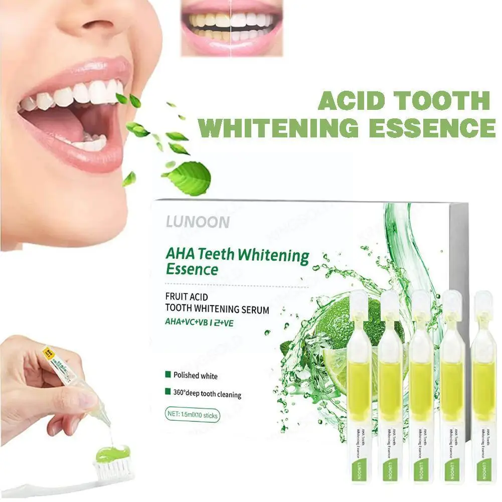 Natural Mint Flavor Teeth Whitening Essence Oral Care Teeth Remove Serum Cleaning Stains Ampoule 10Pcs Effective Toothpaste S1W9
Natural Mint Flavor Teeth Whitening Essence Oral Care Teeth Remove Serum Cleaning Stains Ampoule 10Pcs Effective Toothpaste S1W9