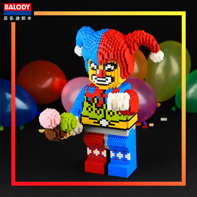 Конструктор BALODY 16126 из мелких частиц, Счастливый Клоун, комдиан, микро мини, 3D блоки, 2333 шт., игрушки для детей
Конструктор BALODY 16126 из мелких частиц, Счастливый Клоун, комдиан, микро мини, 3D блоки, 2333 шт., игрушки для детей
