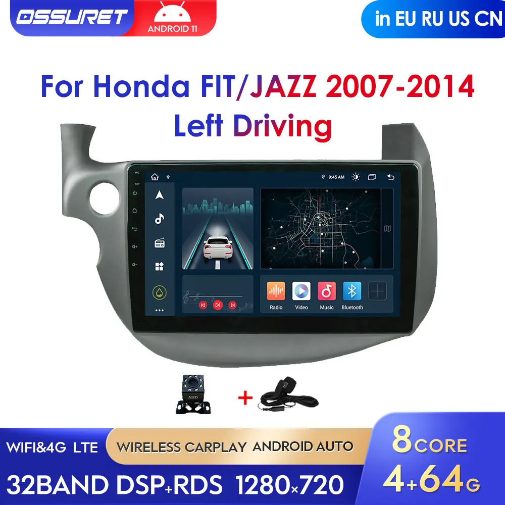 AI Voice 2Din Car Radio Android 11 for HONDA FIT JAZZ Carplay 2007- 2014 GPS Autoradio Stereo Video Multimedia Video Player RDS
AI Voice 2Din Car Radio Android 11 for HONDA FIT JAZZ Carplay 2007- 2014 GPS Autoradio Stereo Video Multimedia Video Player RDS