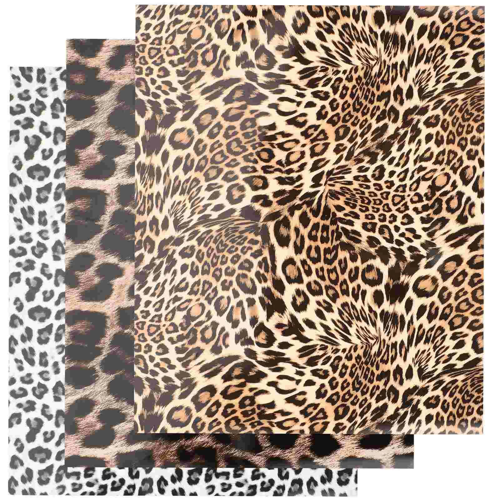 3 Pcs DIY Leopard Sheets Iron Transfer Paper Coverlet Animal Print Craft Leopard Print Sheets
3 Pcs DIY Leopard Sheets Iron Transfer Paper Coverlet Animal Print Craft Leopard Print Sheets