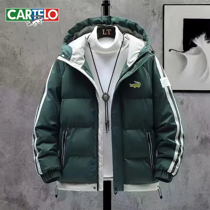 CARTELO Men's Thick Coat Korean Parka Coat Coat Fashion Casual Coat Men's Winter Street Trend Stitching Coat Parka Coat
CARTELO Men's Thick Coat Korean Parka Coat Coat Fashion Casual Coat Men's Winter Street Trend Stitching Coat Parka Coat