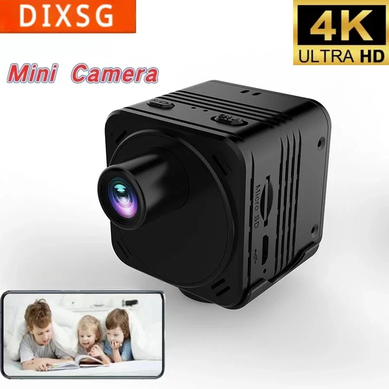 

Мини-камера DIXSG R8 4K Full HD Wi-Fi с ИК-подсветкой и функцией ночного видения