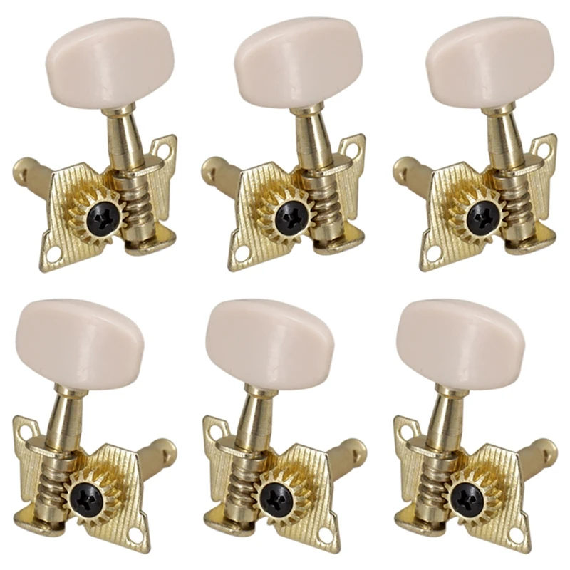 6Pc Right Left Guitar Tuning Pegs Open Machine Heads Square Button Gold Acoustic Folk Guitar Tuning Peg Parts
6Pc Right Left Guitar Tuning Pegs Open Machine Heads Square Button Gold Acoustic Folk Guitar Tuning Peg Parts