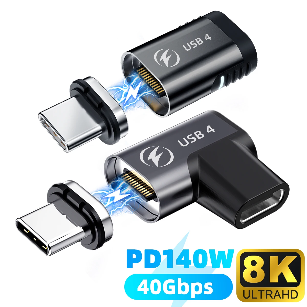 Новинка Магнитный адаптер 140 Вт USB4.0 40 Гбит/с USB C штекер-гнездо Магнитный конвертер для быстрой зарядки 8K @ 60 Гц USB C адаптер для передачи данных...
Новинка Магнитный адаптер 140 Вт USB4.0 40 Гбит/с USB C штекер-гнездо Магнитный конвертер для быстрой зарядки 8K @ 60 Гц USB C адаптер для передачи данных...