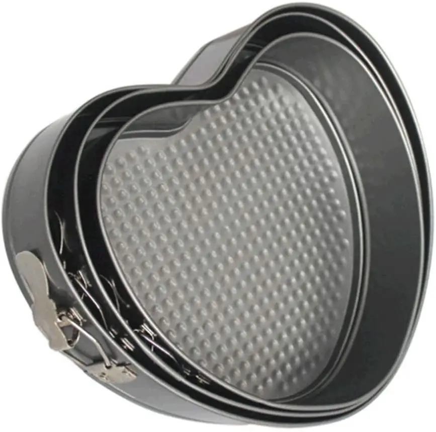 nonstick springform pan with removable bottom 3 pieces cake molds of heart leakproof cheesecakes pan bakeware set 3pcs heart bla
nonstick springform pan with removable bottom 3 pieces cake molds of heart leakproof cheesecakes pan bakeware set 3pcs heart bla