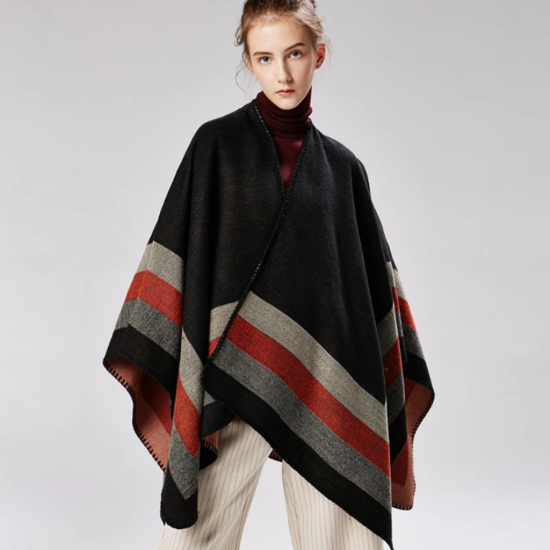 TEELYNN Striped Cashmeres Cloak Women Capes Coats 2022 Autumn/Winter Long Fashion Poncho Capes for Women Vintage Ethnic Cloaks
TEELYNN Striped Cashmeres Cloak Women Capes Coats 2022 Autumn/Winter Long Fashion Poncho Capes for Women Vintage Ethnic Cloaks