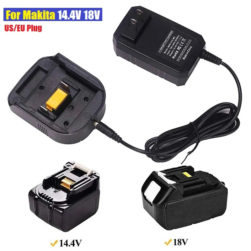 New 14.4V 18V Li-ion Battery Charger For Makita BL1415 BL1430 BL1815 BL1830 BL1850 Lithium Power Tools Replacement US EU Plug
New 14.4V 18V Li-ion Battery Charger For Makita BL1415 BL1430 BL1815 BL1830 BL1850 Lithium Power Tools Replacement US EU Plug