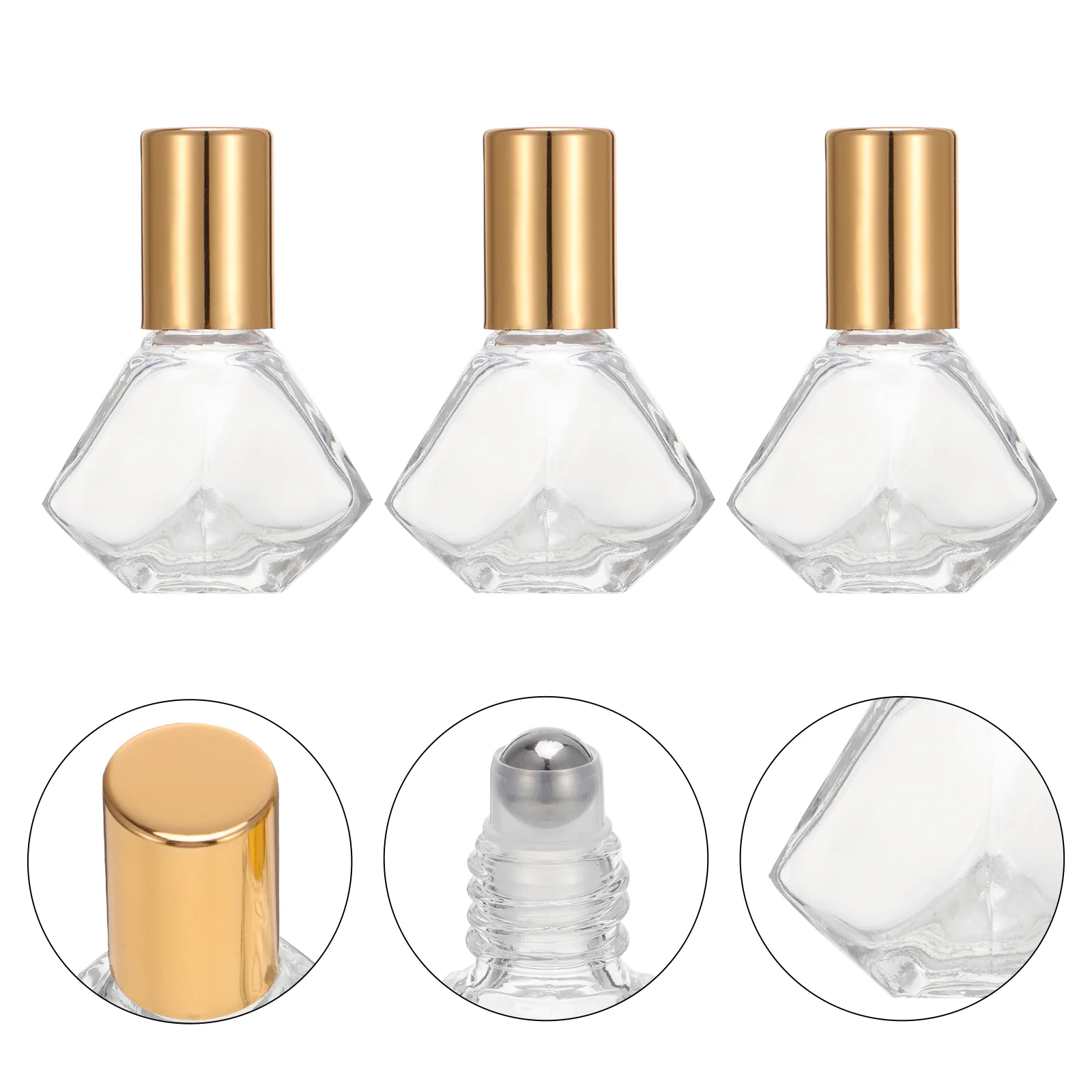 

12 Pcs Glass Roller Bottle Essential Oil Kit Ball Makeup Containers Bottles Perfume Portable Subpackaging