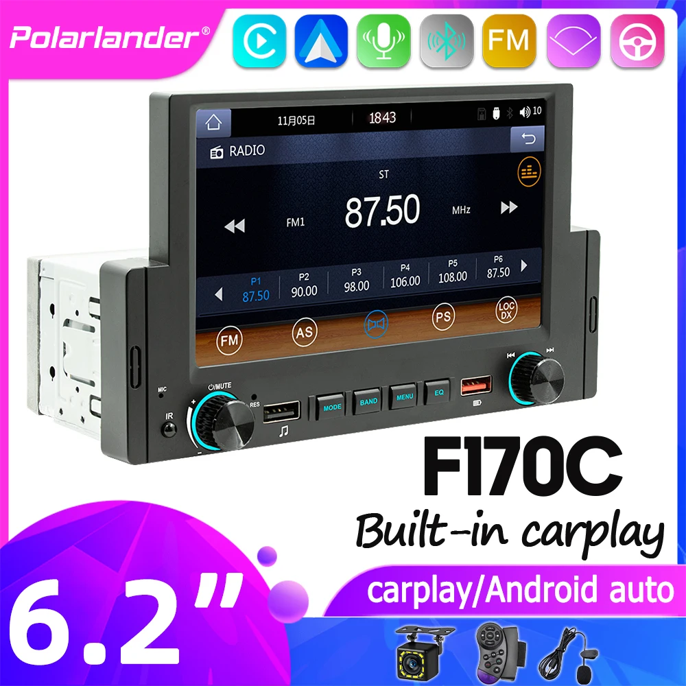 Мультимедийный плеер CarPlay, 1DIN, Bluetooth 6,2/5 дюймов, FM, MP5, Mirrorlink, Android, для Renault
Мультимедийный плеер CarPlay, 1DIN, Bluetooth 6,2/5 дюймов, FM, MP5, Mirrorlink, Android, для Renault