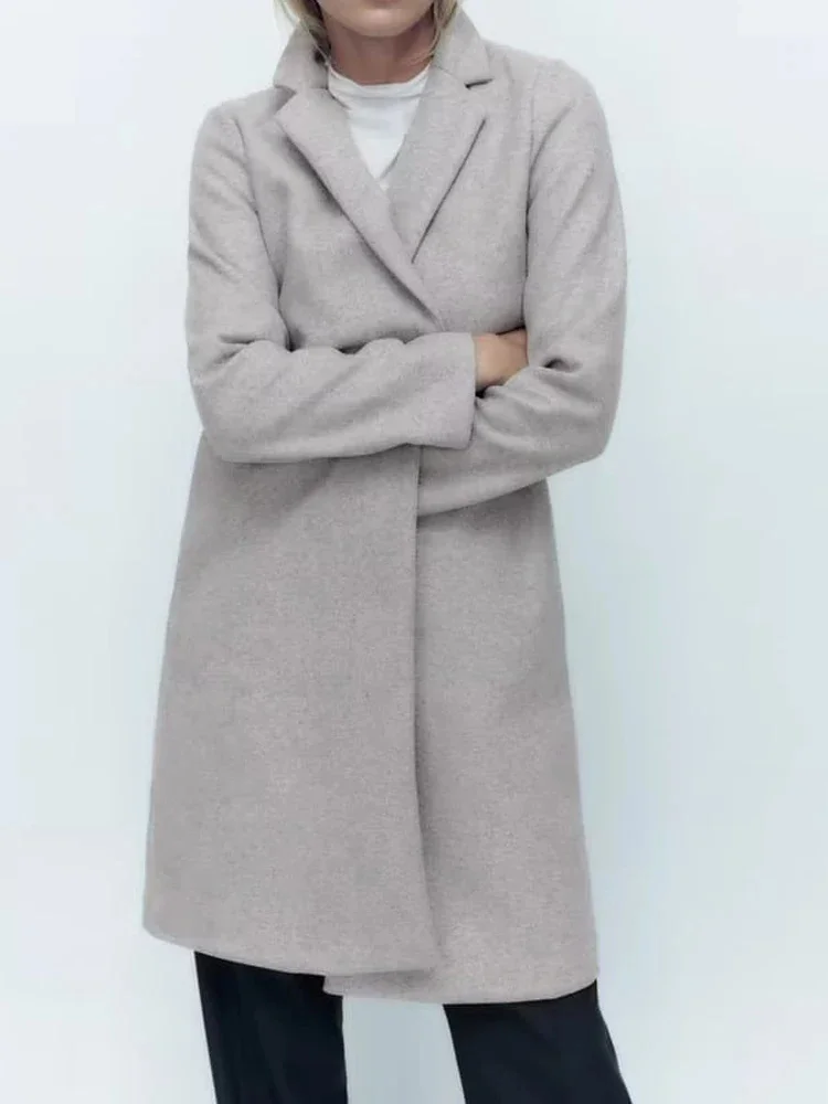 Women's Leisure Solid Wool Blended Coat 2023 Autumn/Winter Open Sewn Women's Elegant OL Coat
Women's Leisure Solid Wool Blended Coat 2023 Autumn/Winter Open Sewn Women's Elegant OL Coat