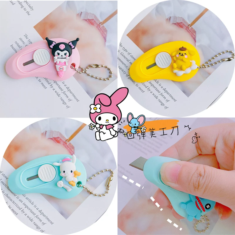 Kawaii Hello Kitty Utility Knife Anime Mymelody Kuromi Art Portable Cutter Letter Express Box Knife Student Office Stationery
Kawaii Hello Kitty Utility Knife Anime Mymelody Kuromi Art Portable Cutter Letter Express Box Knife Student Office Stationery