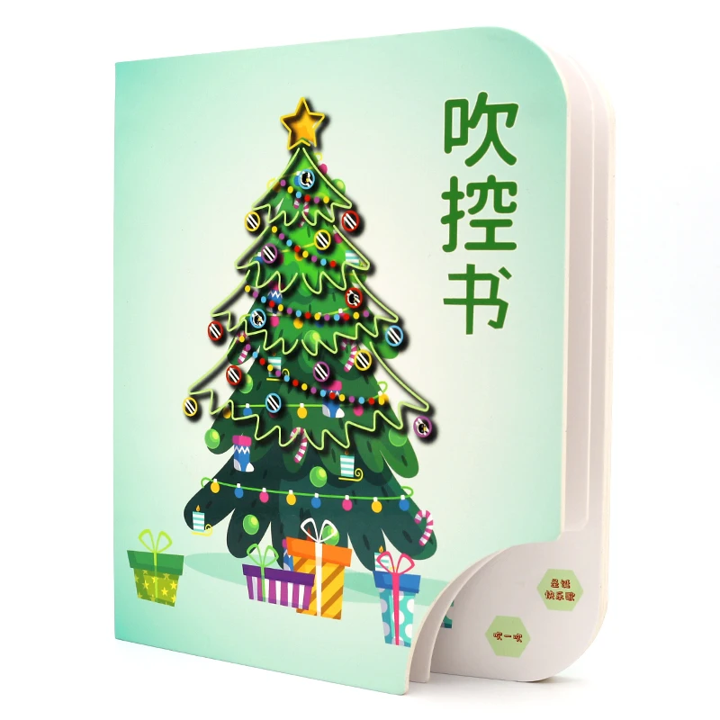 Fancy customize blowing control switch interesting sound board books for children
Fancy customize blowing control switch interesting sound board books for children