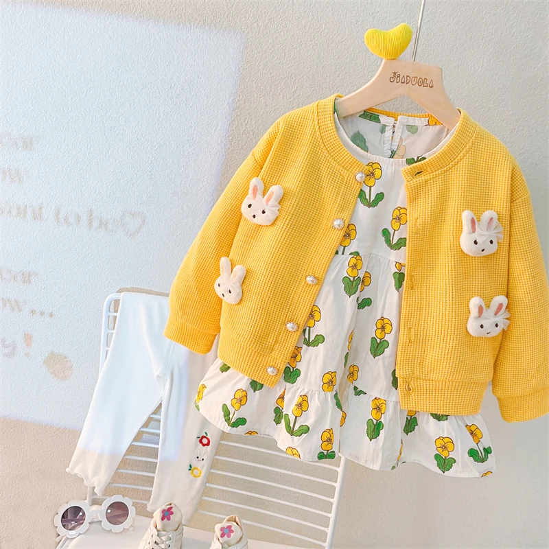 Kids Clothing Sets for Baby Girls Clothes Outfits Autumn Infant Cartoon Coats Floral Dress Pants 3 Pcs Suit Children Tracksuit
Kids Clothing Sets for Baby Girls Clothes Outfits Autumn Infant Cartoon Coats Floral Dress Pants 3 Pcs Suit Children Tracksuit