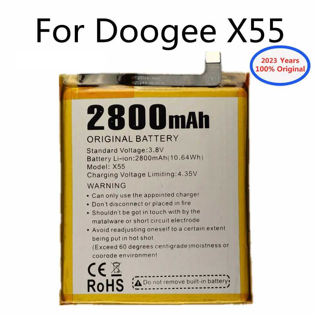 2023 years New Original Replacement Battery For Doogee X55 5.5inch MTK6580 2800mAh Phone Bateria In Stock
2023 years New Original Replacement Battery For Doogee X55 5.5inch MTK6580 2800mAh Phone Bateria In Stock