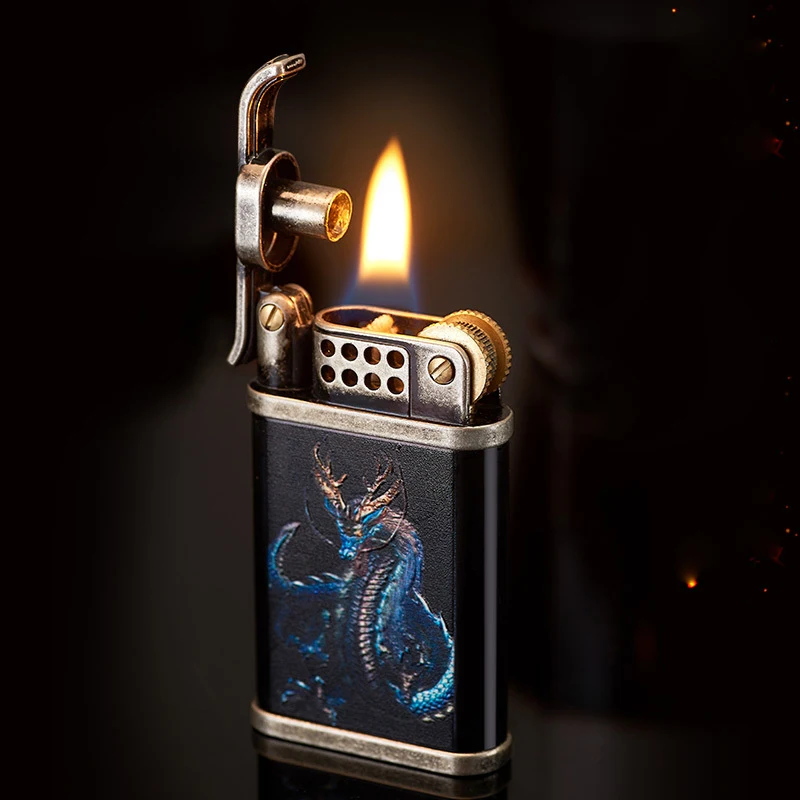 Retro Kerosene Metal Flint Fire Starter Grinding Wheel Cool Lighter Unusual Windproof Cigarette Lighter Gadgets For Men Smoking
Retro Kerosene Metal Flint Fire Starter Grinding Wheel Cool Lighter Unusual Windproof Cigarette Lighter Gadgets For Men Smoking