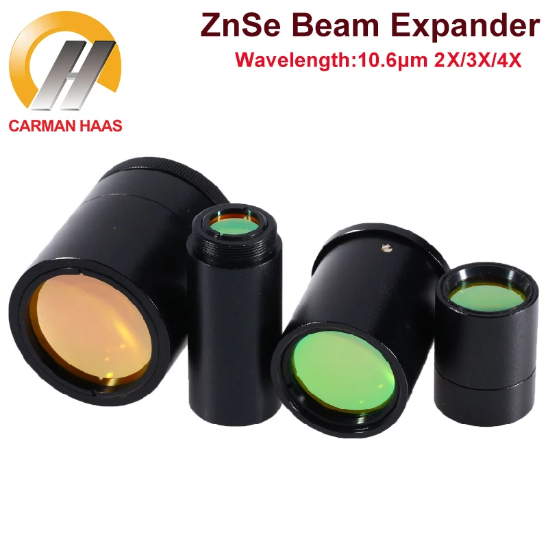 

Carmanhaas CO2 Beam Expander 2X 3X 4X 10.6um ZnSe Fixed Beam Expander M22*0.75 for Laser Marking Machine